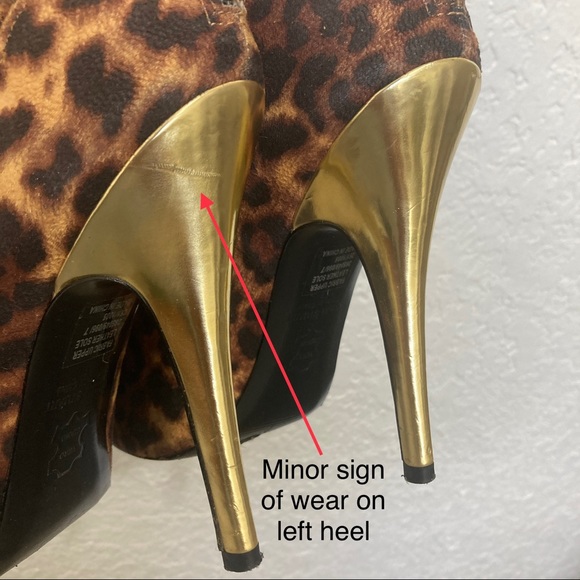 Colin Stuart Statement Heels, Animal Print pattern, Size 7 - Picture 11 of 14